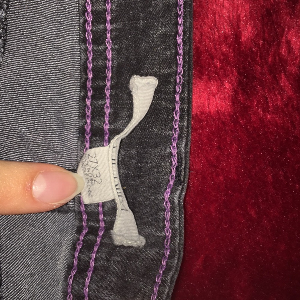 black non ripped 21 Denim jeans size 27x32 - Picture 3 of 3